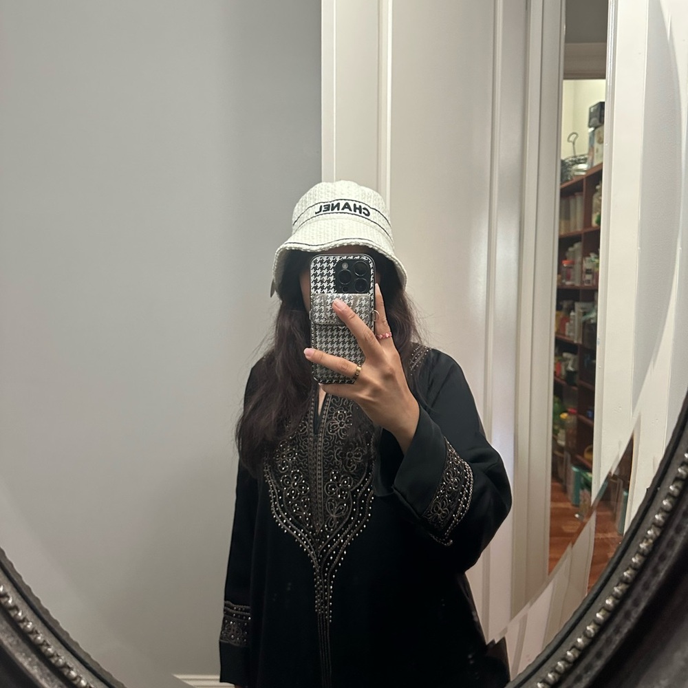 upcycled chanel bucket hat